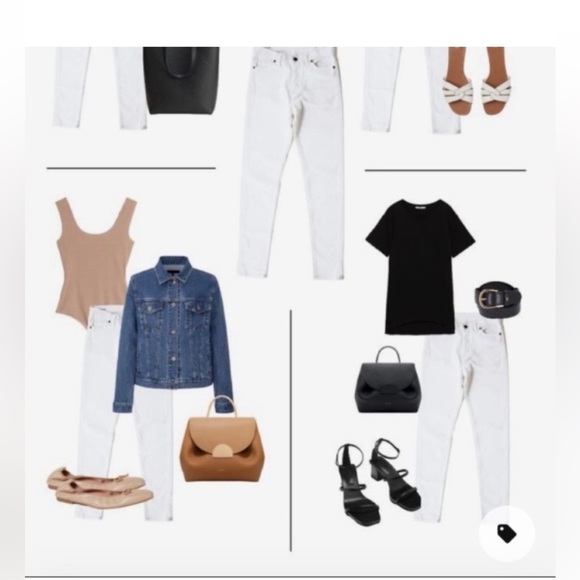 H&M White Denim Pants - Picture 8 of 9